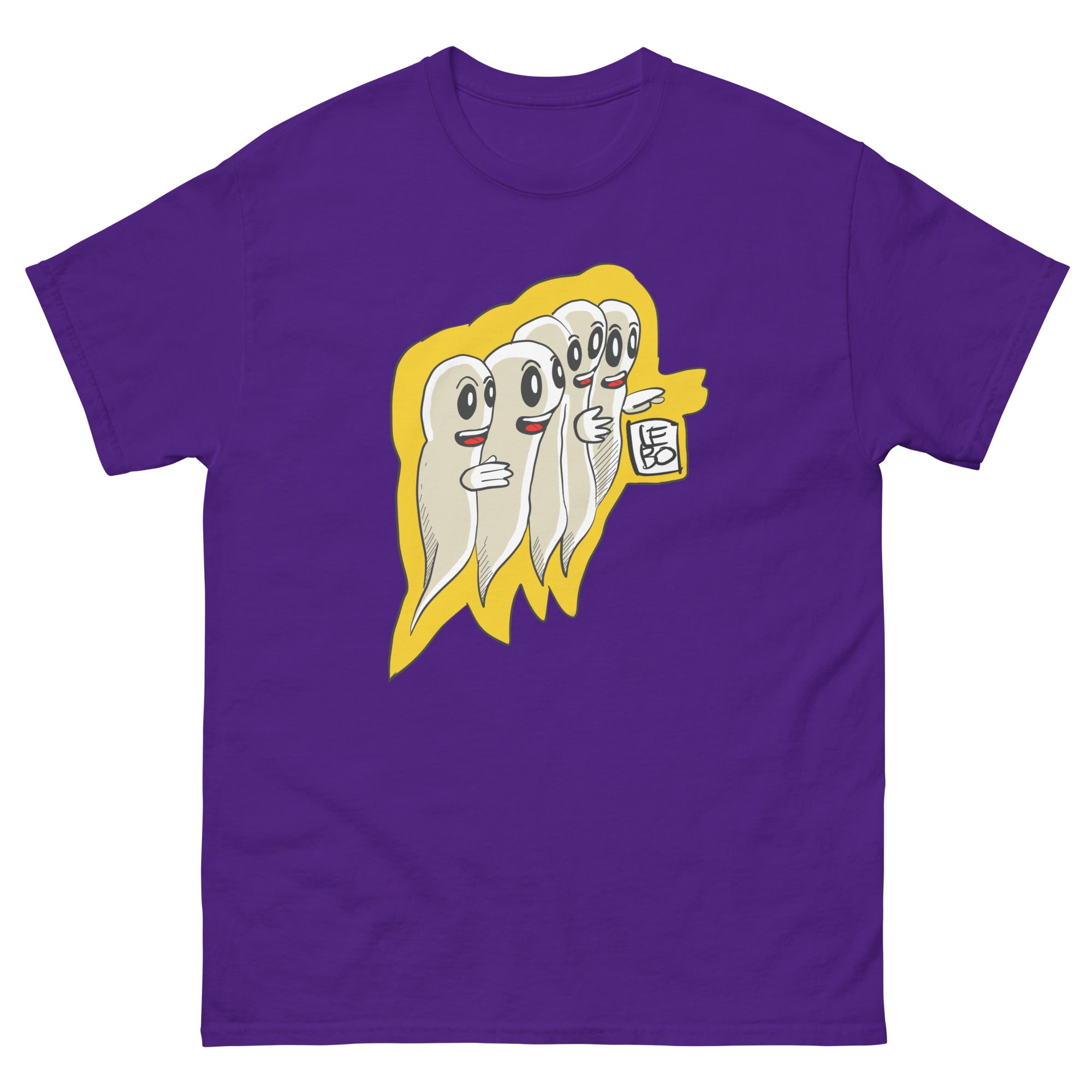 Gaggle of Friendly Ghosts - Lebo Short Sleeve Unisex T-Shirt